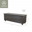 American Furniture Classics Model 548 Hope Chest with Gun Concealment Grey
