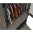 American Furniture Classics Model 860 Classic 12 Gun Cabinet Grey