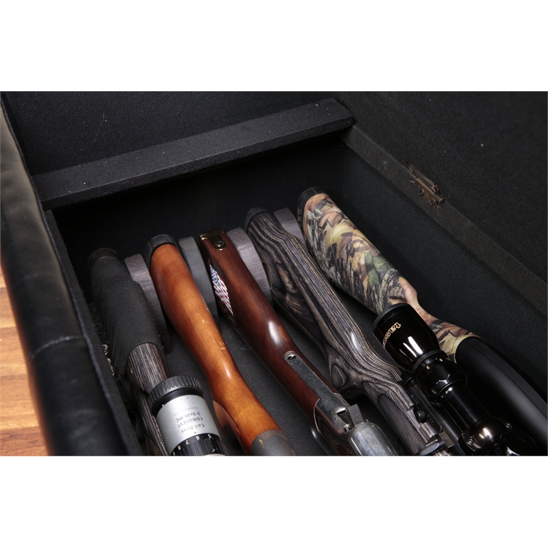 American Furniture Classics Model 502 Gun Concealment Bench - dark brown