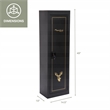American Furniture Classics Model 901 5 Gun Metal Security Cabinet