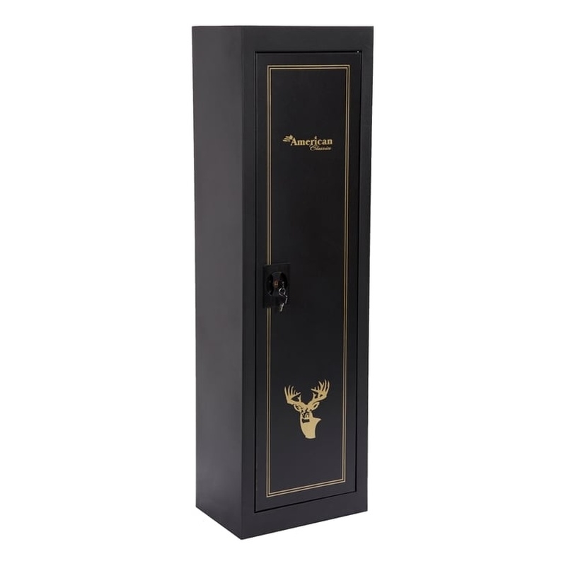 American Furniture Classics Model 901 5 Gun Metal Security Cabinet