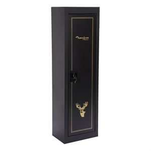 American Furniture Classics Model 901 5 Gun Metal Security Cabinet