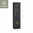 American Furniture Classics Model 906 5 Gun Metal Security Cabinet