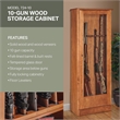 American Furniture Classics Model 724-10 10 Gun Cabinet