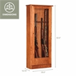 American Furniture Classics Model 724-10 10 Gun Cabinet