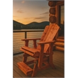 American Furniture Classics Natural Red Cedar Adirondack Balcony Height Glider
