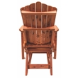 American Furniture Classics Natural Red Cedar Adirondack Balcony Height Glider