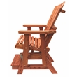 American Furniture Classics Natural Red Cedar Adirondack Balcony Height Glider