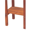 American Furniture Classics Natural Red Cedar Wood Balcony Height Side Table