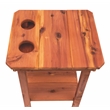 American Furniture Classics Natural Red Cedar Balcony Height Glider/Side Table