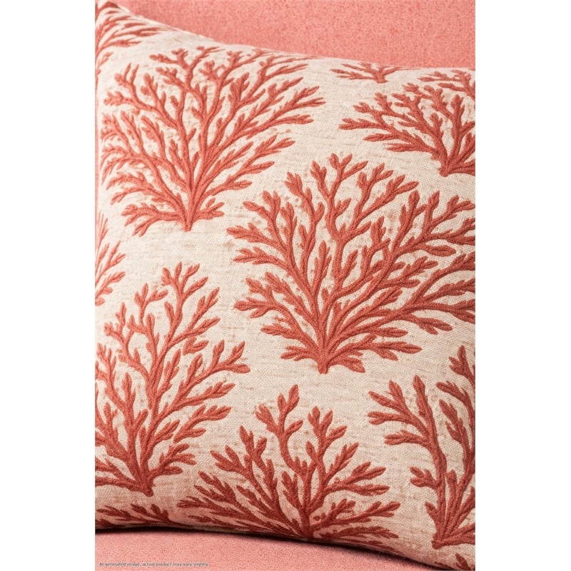 American Furniture Classics Daybreak Coral Polyester Blend Upholstered Sleeper Sofa with Reversible Cushions