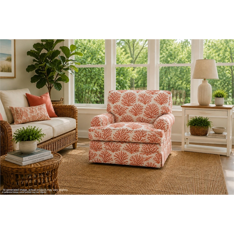 American Furniture Classics Multicolor Polyester Blend Upholstered Accent Chair