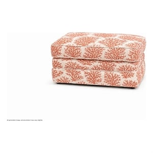 American Furniture Classics Multicolor Polyester Blend Upholstered Ottoman