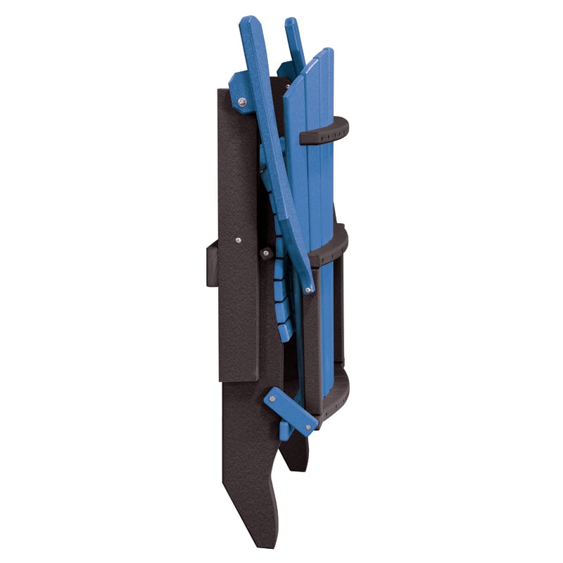 OS Home and Office Furniture Resin Folding Adirondack Chair in Blue/Black