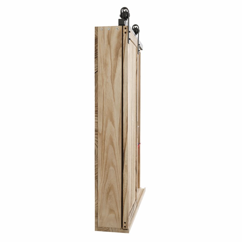 OS Home and Office Furniture Wood Wall Organizer in Distressed Natural