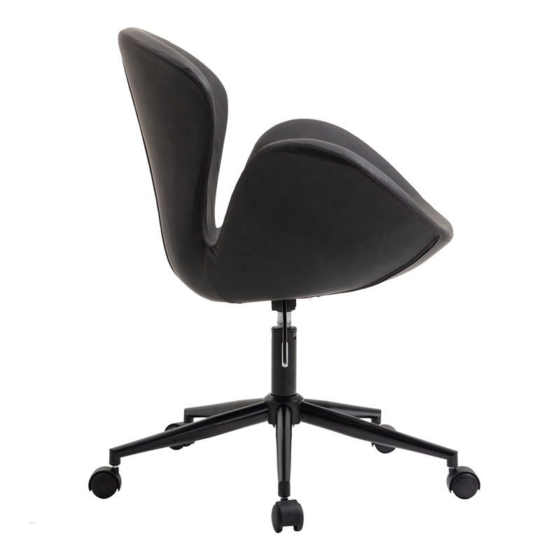 OS Home and Office Model AW801 Brown Faux Leather Home Office Chair