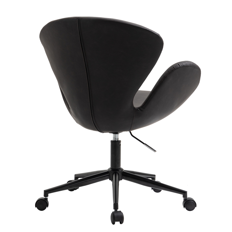 OS Home and Office Model AW801 Brown Faux Leather Home Office Chair