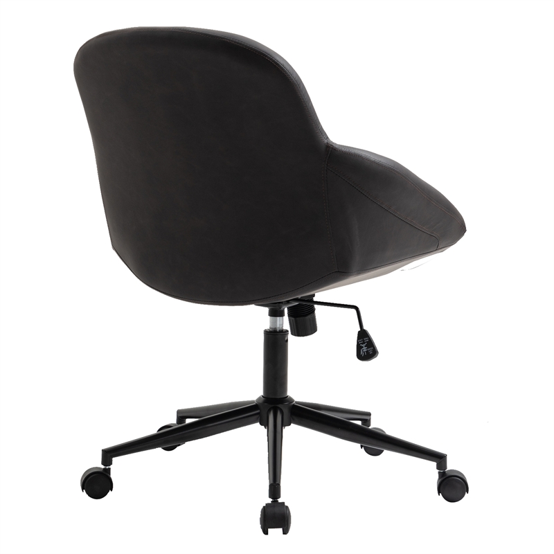 OS Home and Office Model AW803  Brown Faux Leather Home Office Chair