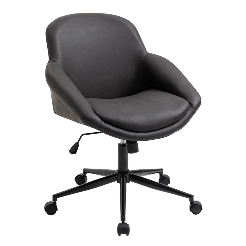 OS Home and Office Model AW803  Brown Faux Leather Home Office Chair