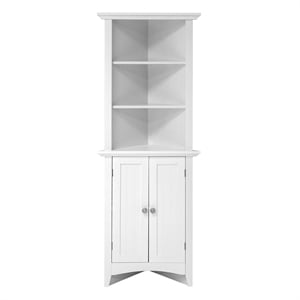 OS Home and Office  Furniture Corner White Kitchen Cabinet