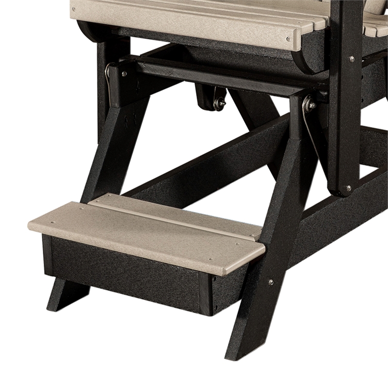 OS Home and Office 516WWBK-K Double Balcony Height Glider with Center Table