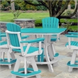 OS Home and Office CS130ARW-K Five Piece Square Counter Height Dining Set
