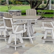 OS Home and Office CS130WWWT-K Five Piece Square Counter Height Dining Set