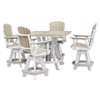 OS Home and Office CS130WWWT-K Five Piece Square Counter Height Dining Set