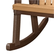 OS Home and Office 518CTB Rocking Chair in Cedar with a Tudor Brown Base