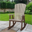 OS Home and Office 518WWTB Rocking Chair in Weatherwood with a Tudor Brown Base