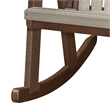 OS Home and Office 518WWTB Rocking Chair in Weatherwood with a Tudor Brown Base