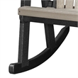 OS Home and Office 518WWBK Rocking Chair in Weatherwood with a Black Base