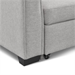 Tufted Sectional Chaise Sofa Sleeper with Storage in Dark Grey