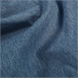 Tufted Futon Convertible Sofa Sleeper with Two Throw Pillows in Blue Velvet