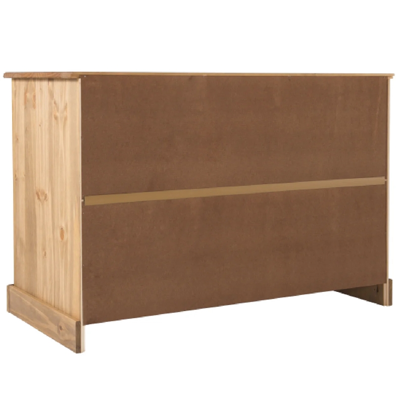 OS Home and Office Furniture Cottage Series Wood Buffet Sideboard in  Brown