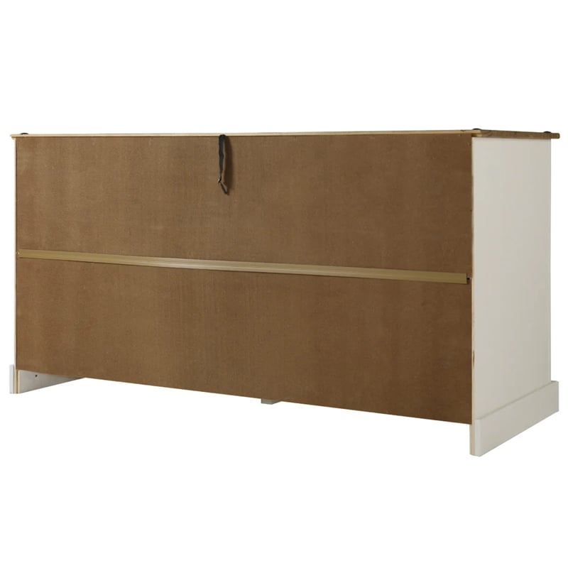 OS Home and Office Furniture Cottage Series Wood Buffet Sideboard in White
