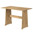 OS Home and Office Furniture Solid Pine Corner Dining Booth in Brown
