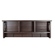 OS Home and Office Decorative Coat Rack and Storage Accent Rack in Espresso