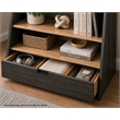 OSHOME Black Modular Storage Bookshelf with Drawer