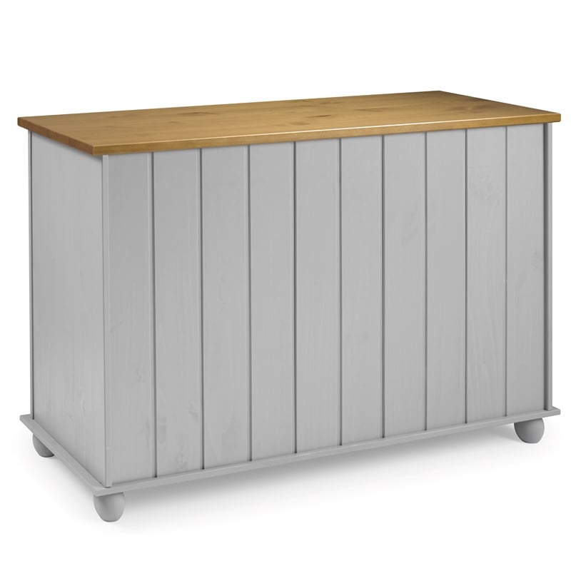 Solid Pine Farmhouse Buffet/Sideboard Cabinet in Corona Gray and Brown
