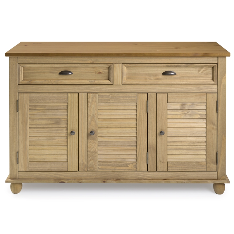 Solid Pine Farmhouse Buffet/Sideboard Cabinet in Corona Brown