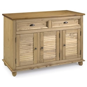 Solid Pine Farmhouse Buffet/Sideboard Cabinet in Corona Brown