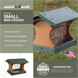 Outdoor Leisure Products Traditional Plastic Small Bird Feeder in Multi-Color