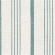 HomePop Traditional Wood and Fabric Stripe Pattern Swoop Accent Chair in Blue