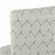 HomePop Transitional Fabric Parker Accent Chair with Pillow in Textured Gray
