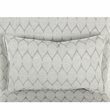 HomePop Transitional Fabric Parker Accent Chair with Pillow in Textured Gray