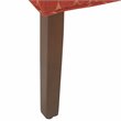HomePop Transitional Fabric Parker Accent Chair with Pillow in Orange