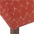 HomePop Transitional Fabric Parker Accent Chair with Pillow in Orange