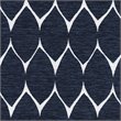 HomePop Transitional Fabric Parker Accent Chair with Pillow in Textured Blue