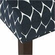 HomePop Transitional Fabric Parker Accent Chair with Pillow in Textured Blue